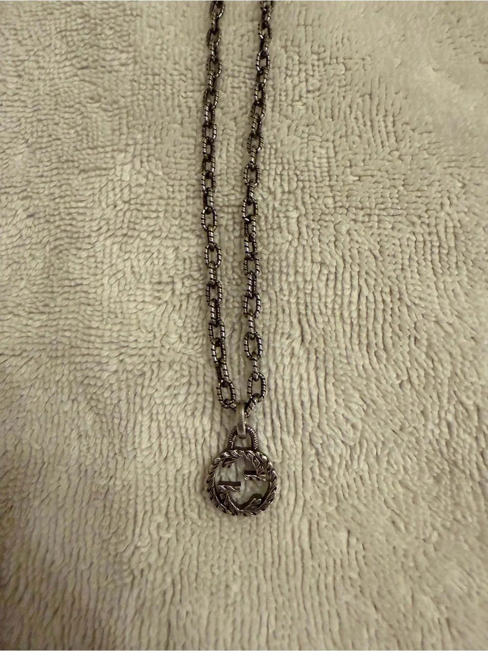Gucci Interlocking G Rope Necklace-BOX, DUSTY & CARD